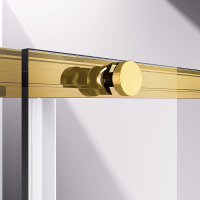 Vincea Slim-N VSR-4SN8011CLG, 1100*800, брашированное золото, стекло прозрачное (без поддона)