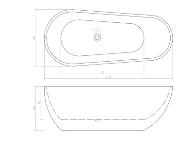 Ceruttispa MIMI170II (1700x800x600) белая Ceruttispa MIMI170II (1700x800x600) белая