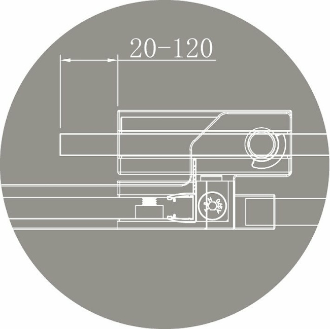 Cezares Slider 110х100 SLIDER-AH-2-90/100-100/110-BR-NERO профиль Черный матовый стекло бронзовое без поддона