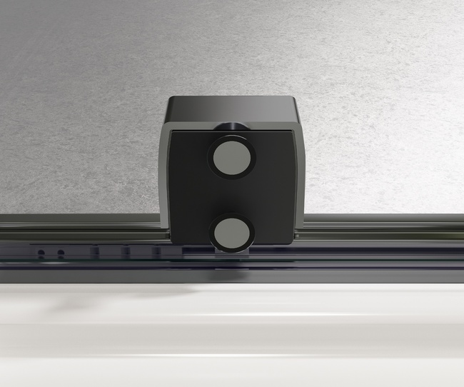 Vincea Walk-In VSW-4WSL120CLGM-L, левая, 1200*2000, вороненая сталь, стекло прозрачное
