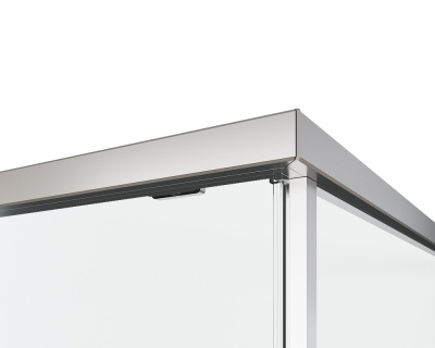 Vincea Ultima VSR-7UL9012CLGM, 1200*900, вороненая сталь, стекло прозрачное
