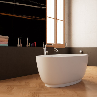 Frank F6015 White отдельностоящая Размер:150*80*59 см