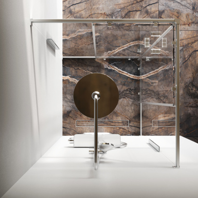 AM.PM W84G-403-9090-MT Func Square Slide 90х90 без поддона