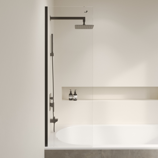 RGW SC-056-B Чёрный/Прозрачное/6 мм (Easy)/30*150