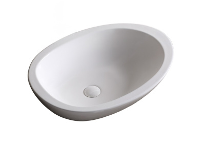 Ceruttispa CR1005 накладная, белая, асимметричный овал 660х485х160