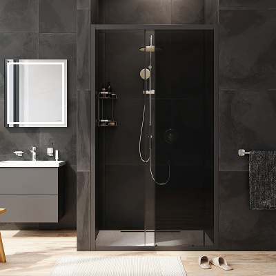 AM.PM Gem Solo 110 W90G-110-1-195BG профиль Черный матовый стекло тонированное-прозрачное