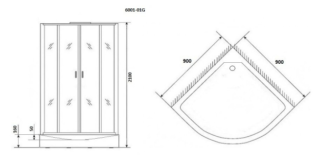 Niagara Premium NG-6001-01G 90x90