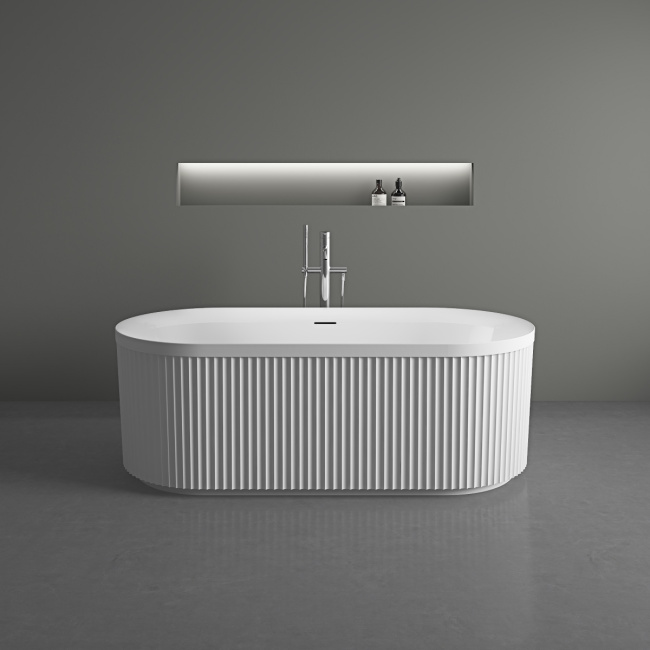 Vincea VBT-709-1700, 1700*800*585, цвет белый, щелевой перелив, слив белый