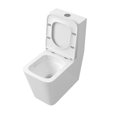 Grossman GR-4418SQ (610х365х825) безободковый,белый с тонкой крышкой,микролифт,смыв торнадо,2 места