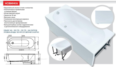 Aquanet LOTOS 170*75 (309624) Aquanet LOTOS 170*75 (309624)