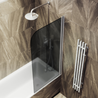 MaybahGlass поворотная на монопетле, 6 мм, Стекло Графит матовый, 40x140 (MGV-604-5)