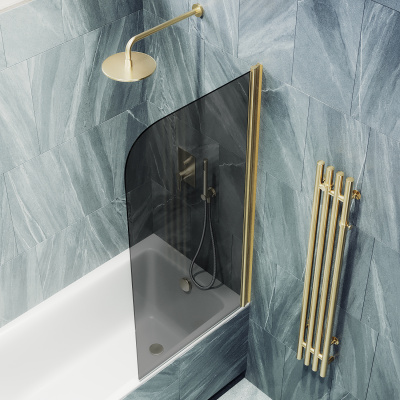 MaybahGlass поворотная на монопетле, 6 мм, Стекло Графит, 40x140 (MGV-603-3)