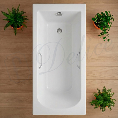 Delice Scandi 160х70 глянцевая с ручками Хром DLR330024R-G