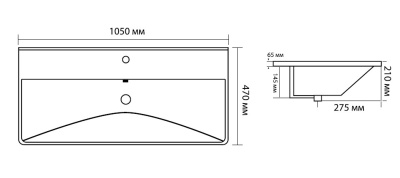 Aquanet Ирис 100 белая
