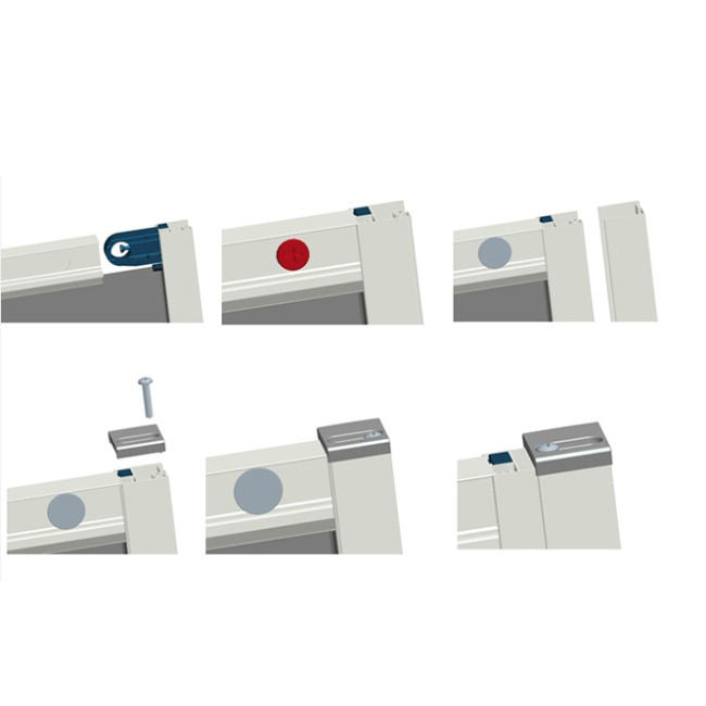 RGW CL-54-B Полукруг/Чёрный/Прозрачное/5 мм/100*100*185 без поддона