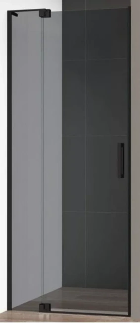 Cezares Slider (SLIDER-B-1-70/80-GRIGIO-NERO) профиль черный/стекло серое