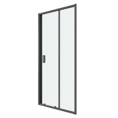 Niagara Eco NG-651-9AB (90х190) черный,стекло прозрачное,1 место