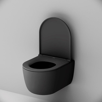 Damixa Sirius DX86C1700MBSC подвесной Черный матовый с сиденьем Микролифт