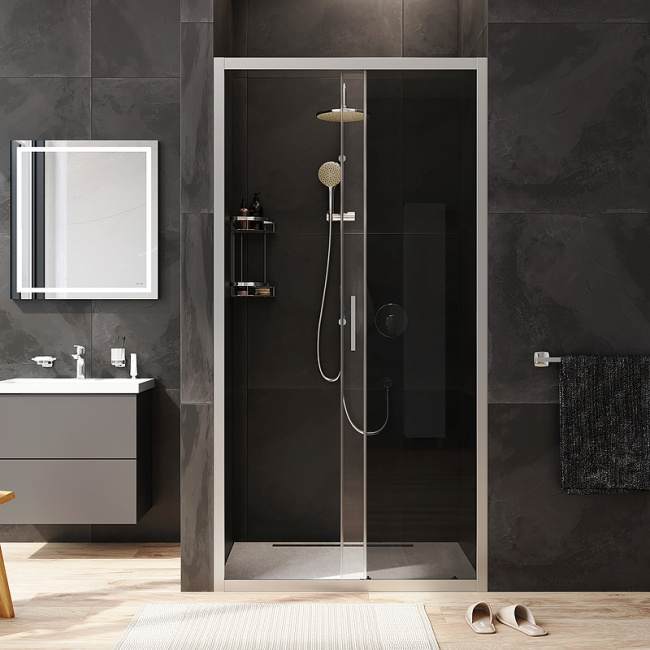 AM.PM Gem Solo 100 W90G-100-1-195MG профиль Хром матовый стекло тонированное-прозрачное