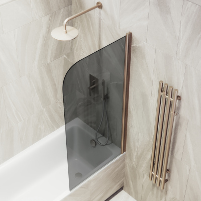 MaybahGlass поворотная на монопетле, 6 мм, Стекло Графит, 40x140 (MGV-603-2)