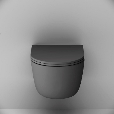 Damixa Sirius DX86C1700MBSC подвесной Черный матовый с сиденьем Микролифт