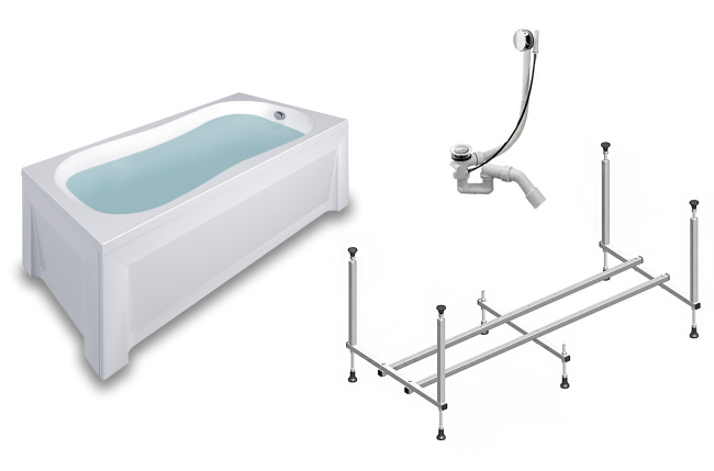 Timo INKA 170x70 (в комплекте слив, фронтальная панель, каркас, торцевая панель) Timo INKA 170x70 (в комплекте слив, фронтальная панель, каркас, торцевая панель)