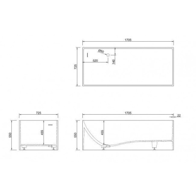 NT Bagno Trieste 170*72 NT205 NT Bagno Trieste 170*72 NT205