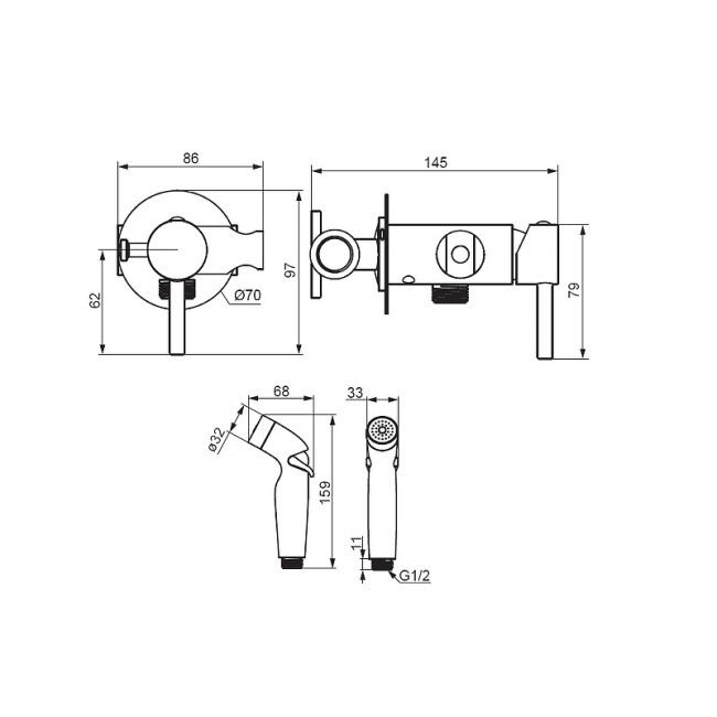 Damixa Redblu Option 211000000 Хром