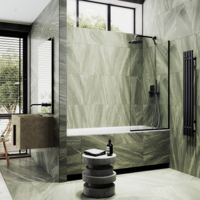 MaybahGlass в узком профиле, 6 мм, Стекло Бесцветное, 34x140 (MGV-131-6у)