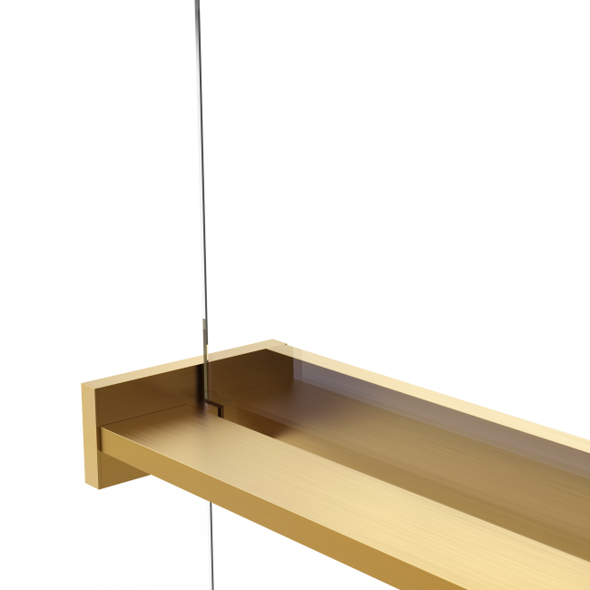 Vincea Walk-In VSW-1HR110CLG, 1100*2000, матовый золотой, стекло прозрачное