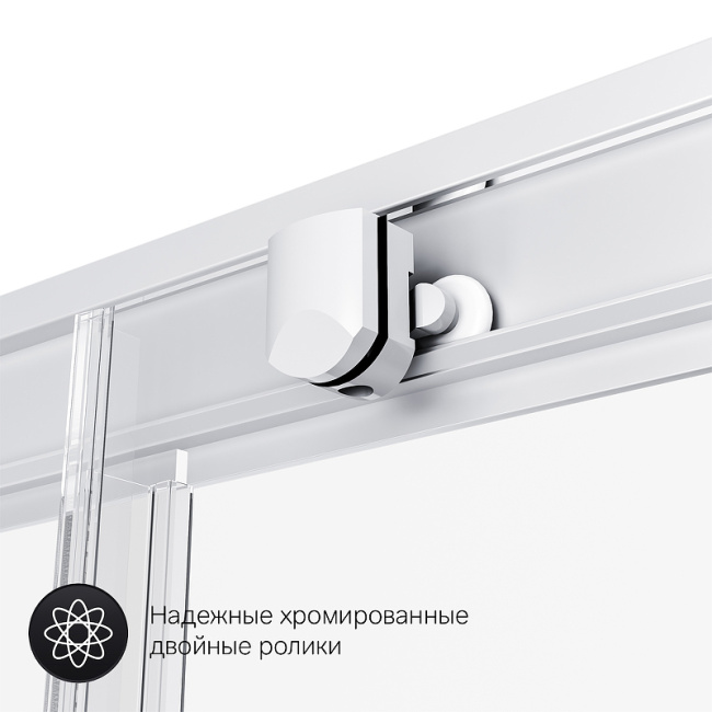 AM.PM Gem 120x80 W90G-404-120280-MT профиль Хром матовый стекло прозрачное без поддона