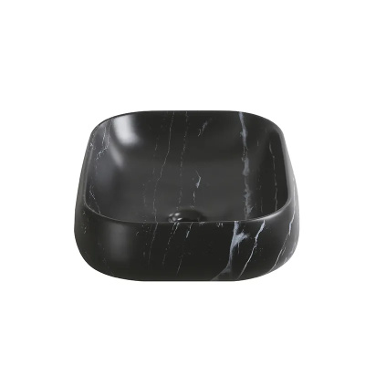 Ceruttispa CR0086 MMB2 накладная, мрамор матовый черный, прямоугольная 565х400х145
