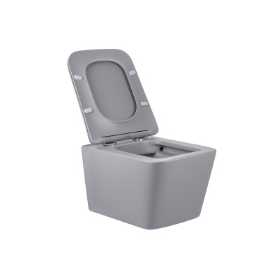 Vincea Q-Line VT1-12MG безободковый, ультратонкое soft close сиденье, серый матовый