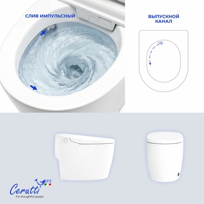 Ceruttispa КЛИО (CLIO) Smart CT12153 с дистанционным управлением (680x410x490)