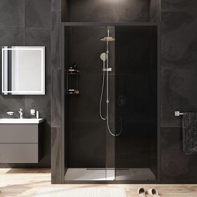 AM.PM Gem 120 W90G-120-1-195BG профиль Черный матовый стекло тонированное-прозрачное