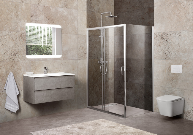 BelBagno UNIQUE-AH-1-100/115-100-C-Cr без поддона