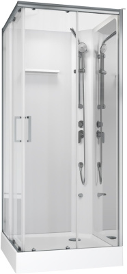 Aquanet Passion S 3.0 90x90, прозрачное стекло