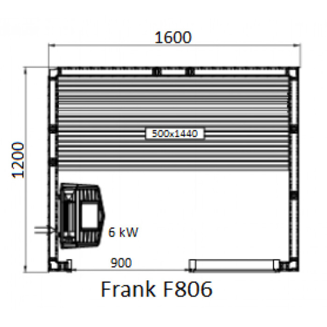 Frank F 808 (180x120x210) Липа Экстра
