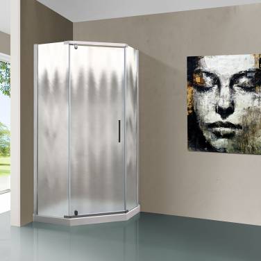 Vincea Stresa VSP-1S900CH, 900x900, хром, стекло шиншилла без поддона