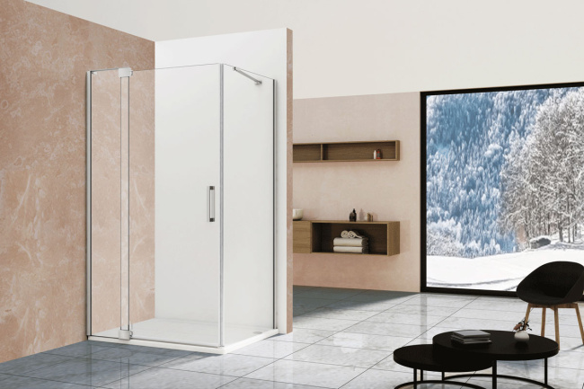 Vincea Extra VSR-1E809080CL, 800/900x800, хром, стекло прозрачное без поддона