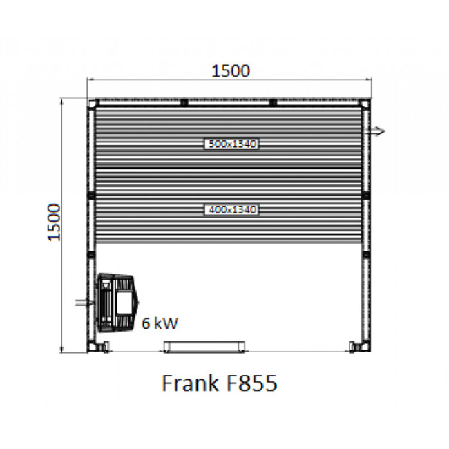 Frank F 851 (210x150x210) Кедр Экстра