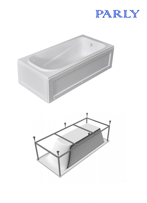 Parly ORTIZ (1600x750x580) белая Parly ORTIZ (1600x750x580) белая