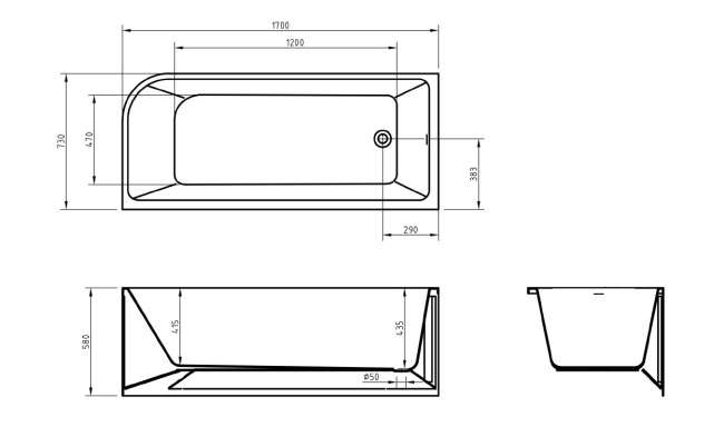 BelBagno BB712-1700-730-L