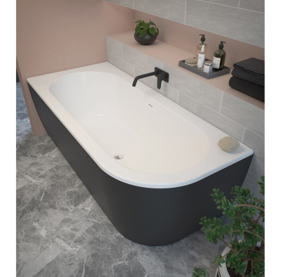 Cezares Slim CORNER-180-80-60-L-NERO-SET