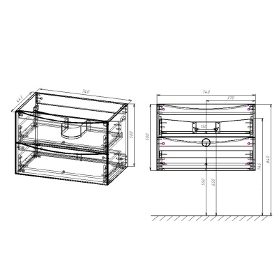 Vincea Mia 750 V.Oak VMC-2MA750VO