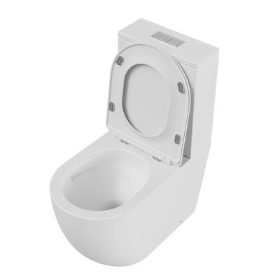 Grossman GR-4494MSQ (640х360х835) безободковый,белый матовый с тонкой крышкой,микролифт,смыв торнадо,2 места