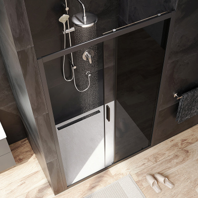 AM.PM Gem 120 W90G-120-1-195BG профиль Черный матовый стекло тонированное-прозрачное