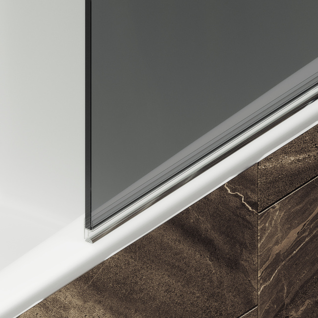 MaybahGlass поворотная на монопетле, 6 мм, Стекло Графит, 50x140 (MGV-608-5) универсальная