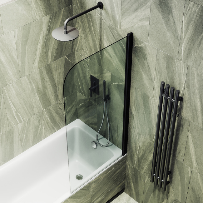 MaybahGlass поворотная на монопетле, 6 мм, Стекло Бесцветное, 40x140 (MGV-596-6) универсальная