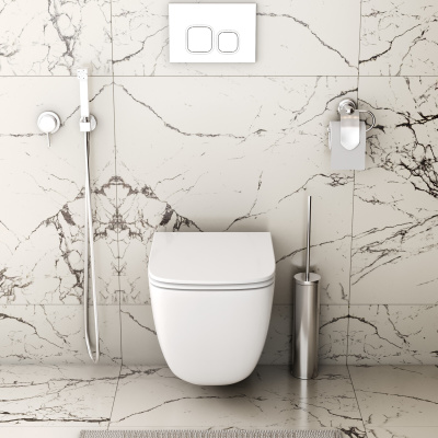 Grossman GR-4497SQC (485*345*400) подвесной, безободковый, СМЫВ ТОРНАДО БЕСШУМНЫЙ,закрытое дно,1 место